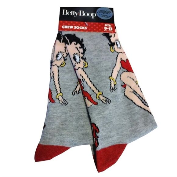 Betty Boop Printed 4 Pairs Assorted Socks and Accessories Bundle NWT - Picture 11 of 16
